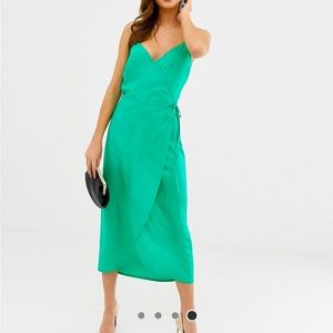 ASOS Design cami wrap dress